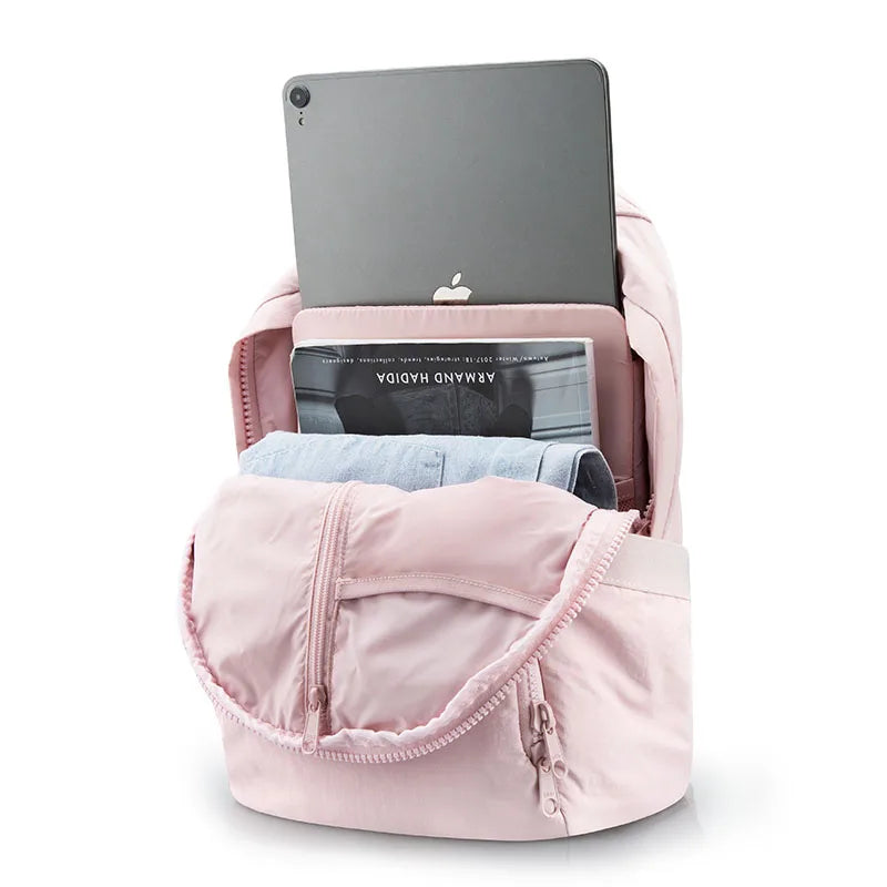 BAGSMART Women's Backpack 13 Inch Laptop Bag Cute Kawaii School Backpack Anti Theft Waterproof Nylon School Bag for Girls