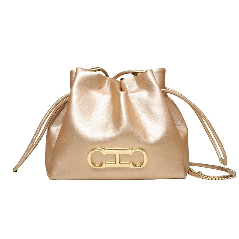 CH Fashionable Commuter Bag High-Quality Solid Color Design Women's Handbag 2026 Classic Style Everyday Women's Small Bag