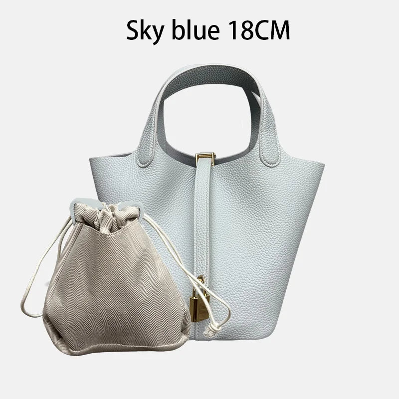 MENDY Women Bags Handbags Bucket Bag 18/22 Big Small Fashion Tote Bag Genuine Leather Luxury Quality Designers Lady Hand Bags