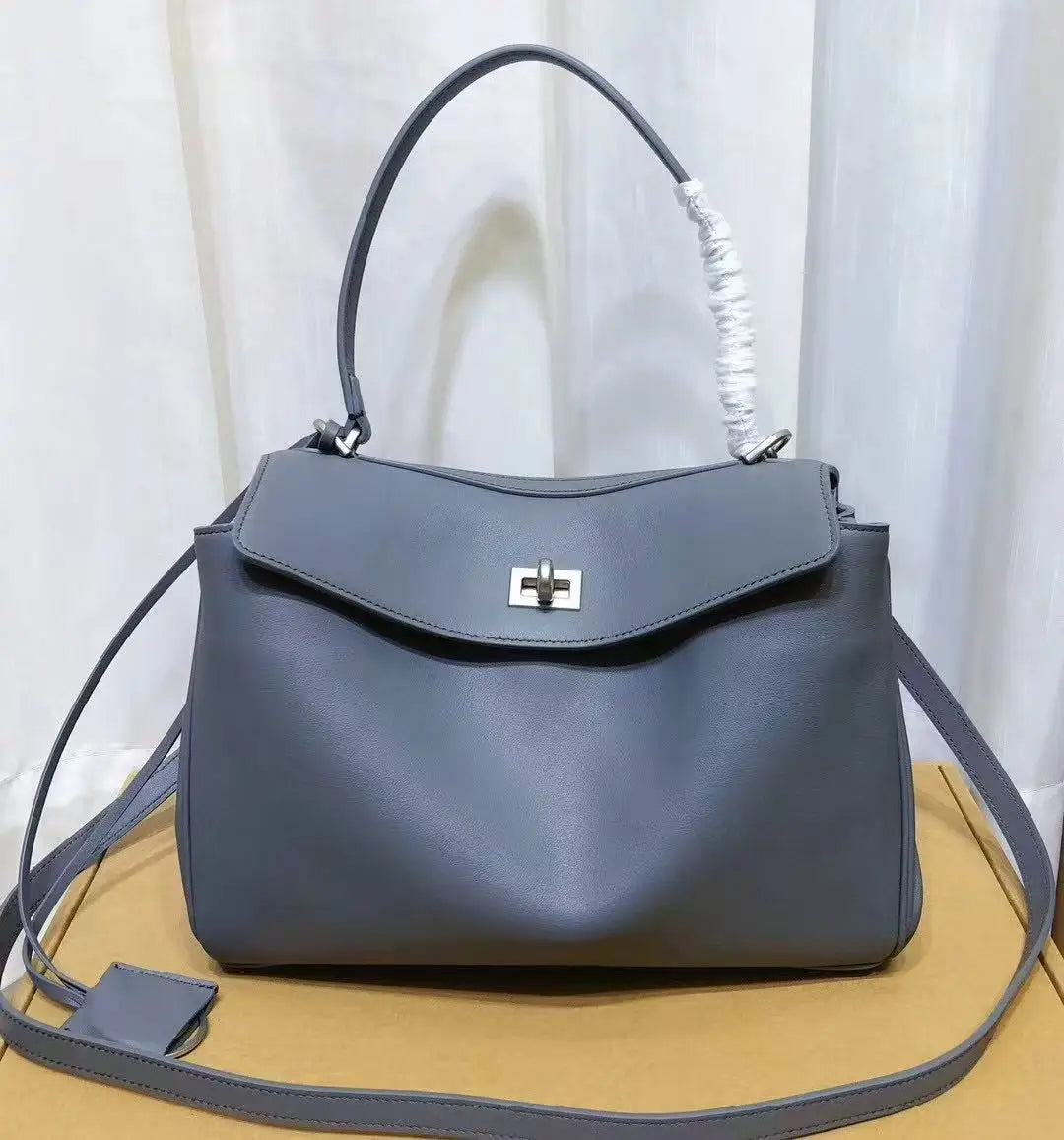 2025 Luxury Brand Rodeo Woman Bags Spring Autumn Genuine Leather Women Totes Fashion Gold Buckle Women Shoulder HandBags