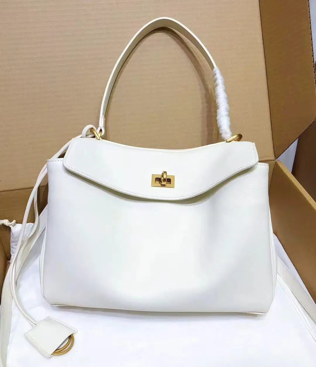 2025 Luxury Brand Rodeo Woman Bags Spring Autumn Genuine Leather Women Totes Fashion Gold Buckle Women Shoulder HandBags