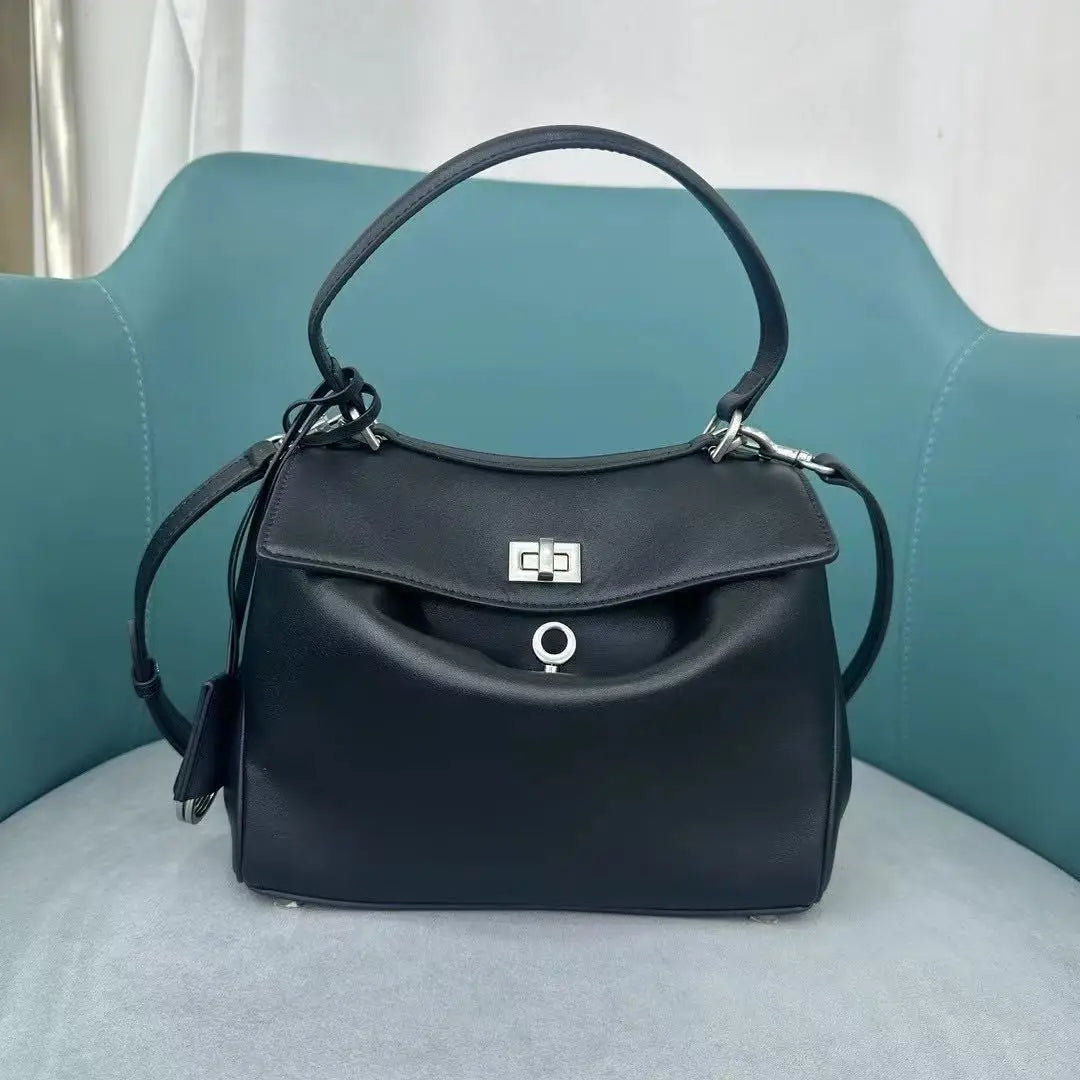 2025 Luxury Brand Rodeo Woman Bags Spring Autumn Genuine Leather Women Totes Fashion Gold Buckle Women Shoulder HandBags