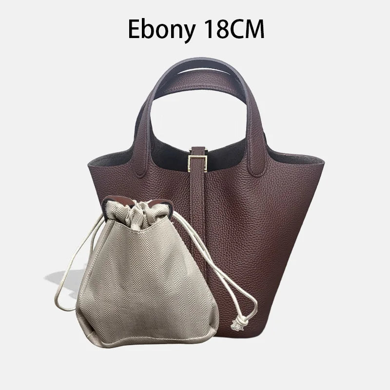 MENDY Women Bags Handbags Bucket Bag 18/22 Big Small Fashion Tote Bag Genuine Leather Luxury Quality Designers Lady Hand Bags