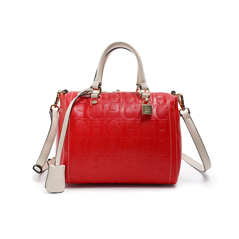 CH Autumn/Winter Christmas Fashion PU Material Lock Design Women's Crossbody Bag 2026 Designer New Handbag Trendy Brand