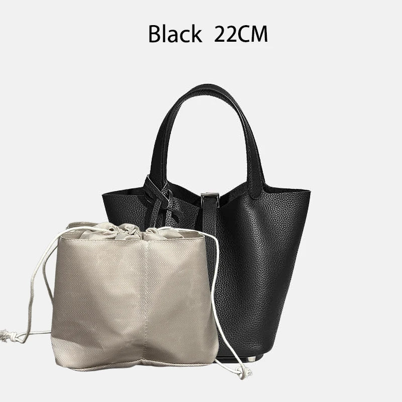 MENDY Women Bags Handbags Bucket Bag 18/22 Big Small Fashion Tote Bag Genuine Leather Luxury Quality Designers Lady Hand Bags