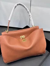 2025 Luxury Brand Rodeo Woman Bags Spring Autumn Genuine Leather Women Totes Fashion Gold Buckle Women Shoulder HandBags