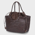 Handbags Women's Genuine Leather Shoulder Bag Weaving Casual Shopping Bag Vintage Big Tote Purse Cowhide Cross Hand Bags Lady