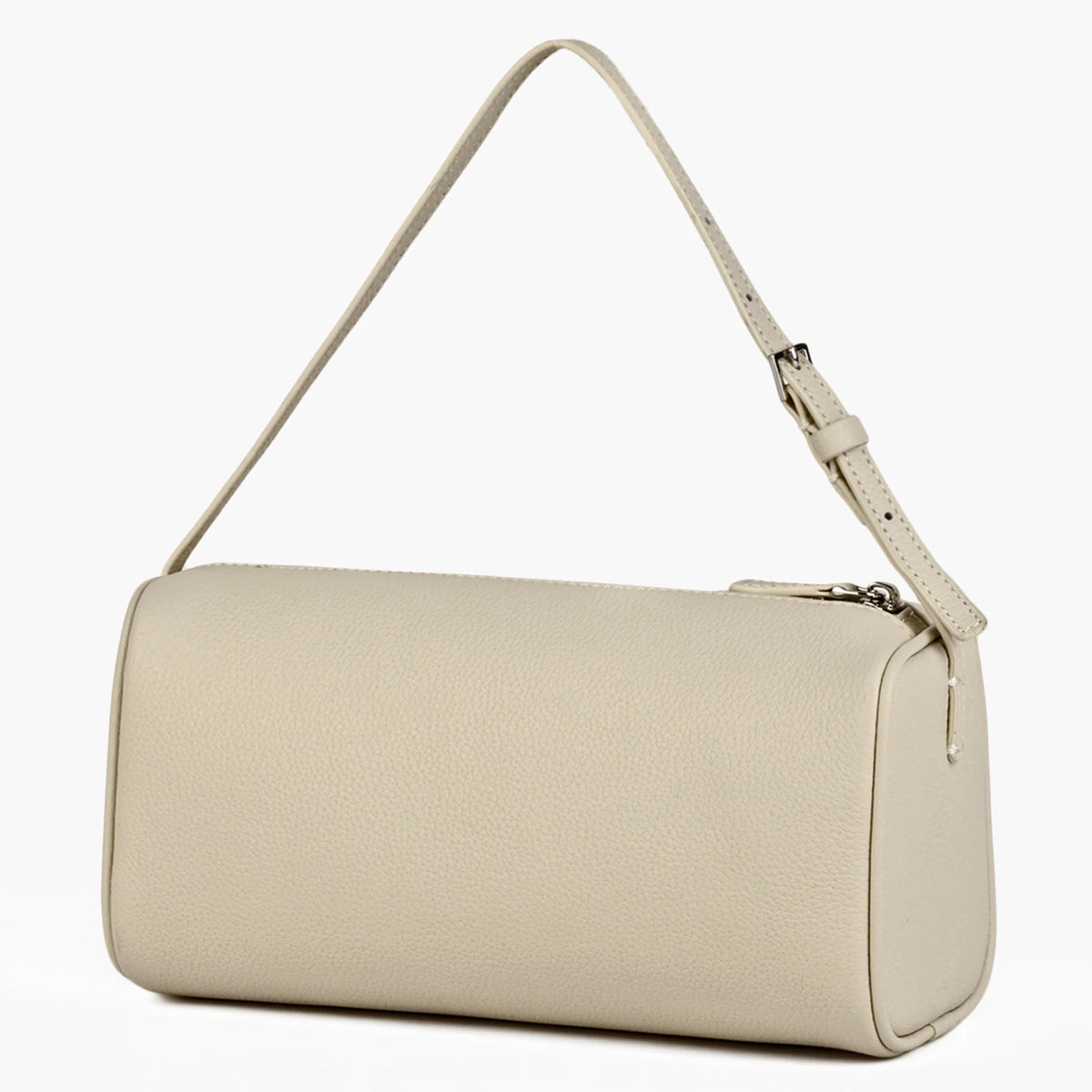 Donna-in Full Grained Calfskin Mini Handbag for Women Real Leather with Shoulder Strap Barrel-shaped Crossbody Purses
