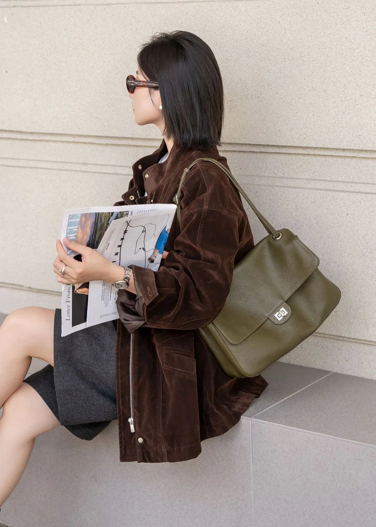 Women's Luxury Leather Handbag Large Capacity Soft Wear-Resistant Trendy Travel Bag High-End Texture Simple Design