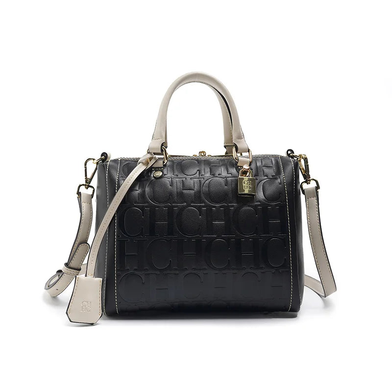 CH Autumn/Winter Christmas Fashion PU Material Lock Design Women's Crossbody Bag 2026 Designer New Handbag Trendy Brand