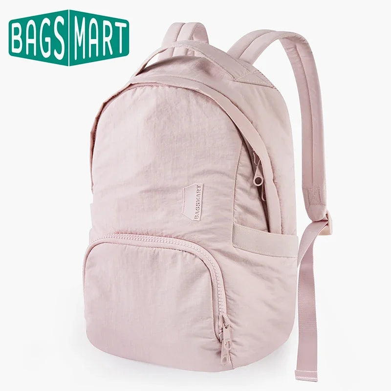 BAGSMART Women's Backpack 13 Inch Laptop Bag Cute Kawaii School Backpack Anti Theft Waterproof Nylon School Bag for Girls