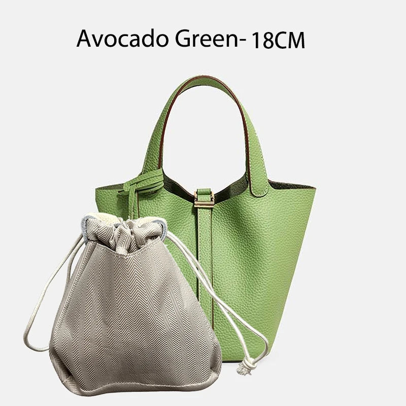 MENDY Women Bags Handbags Bucket Bag 18/22 Big Small Fashion Tote Bag Genuine Leather Luxury Quality Designers Lady Hand Bags