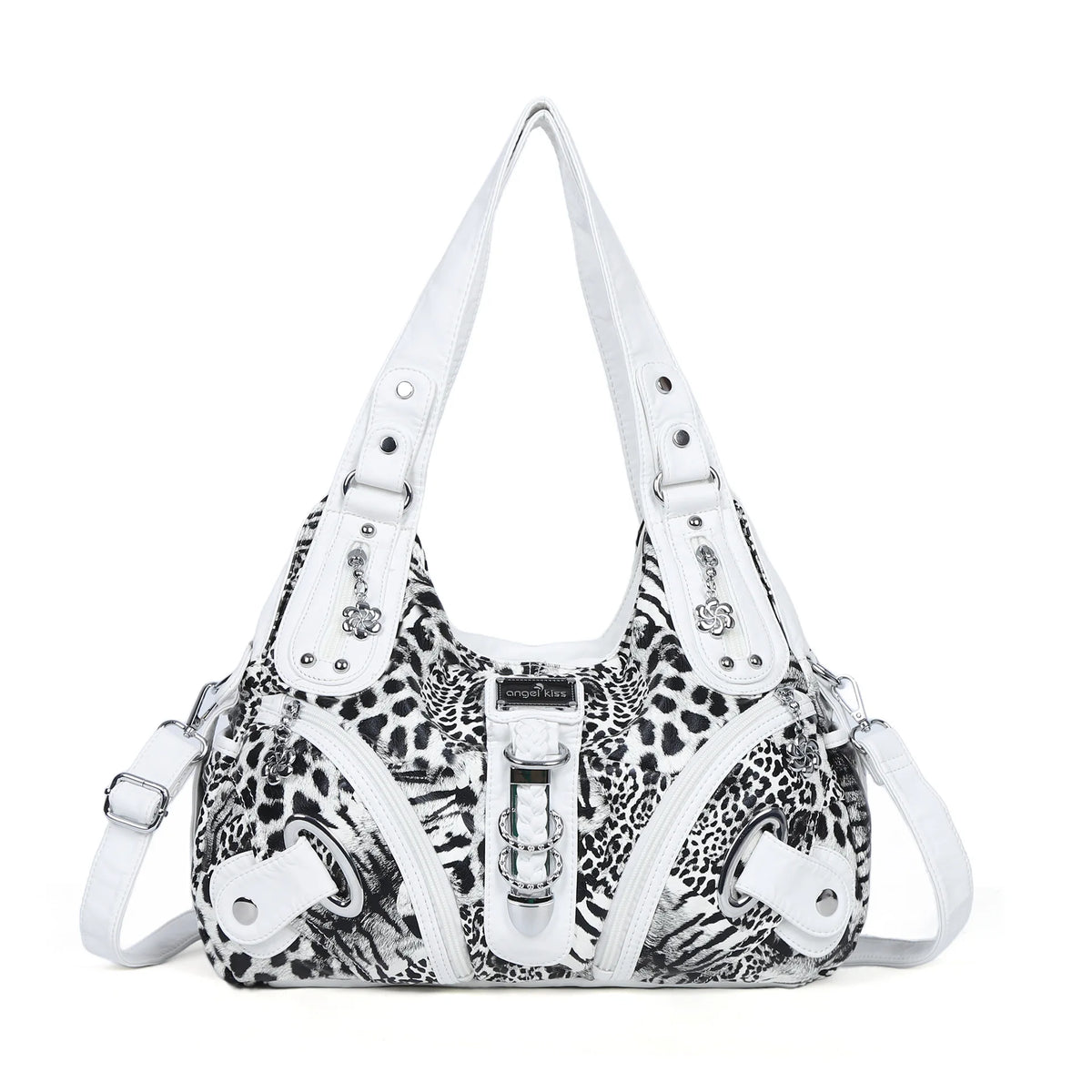 Women Handbags Leopard Bag Top-handle Handbag Fashion Satchel Dumpling Pack Shoulder Bag Tote Bag Hobos Large Purse
