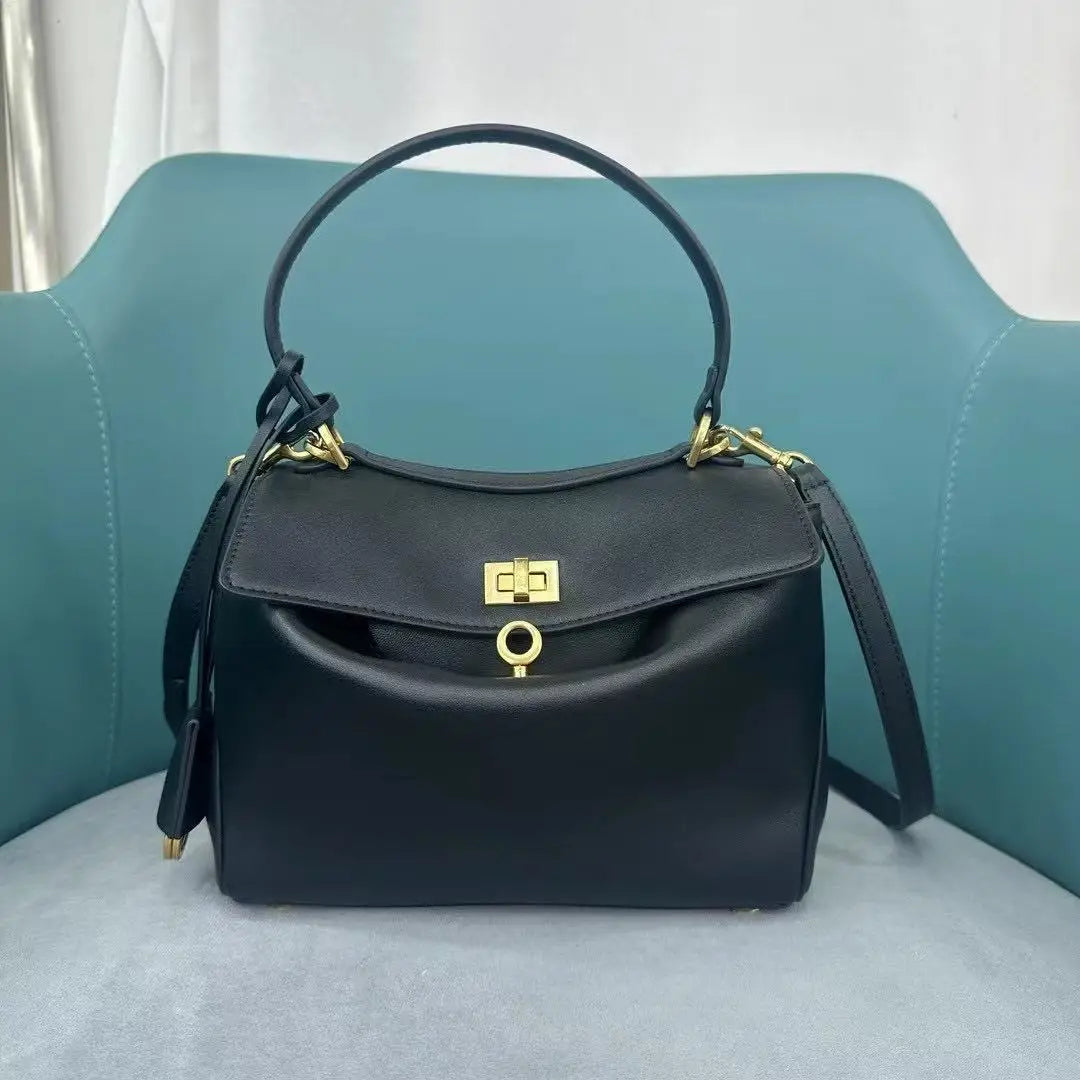 2025 Luxury Brand Rodeo Woman Bags Spring Autumn Genuine Leather Women Totes Fashion Gold Buckle Women Shoulder HandBags