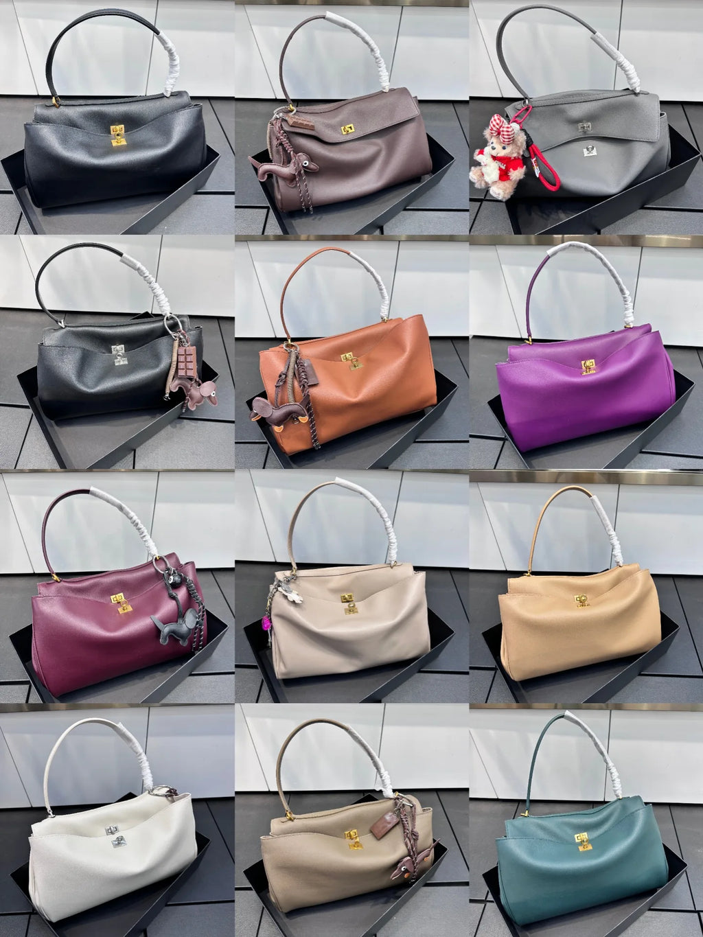 2025 Luxury Brand Rodeo Woman Bags Spring Autumn Genuine Leather Women Totes Fashion Gold Buckle Women Shoulder HandBags